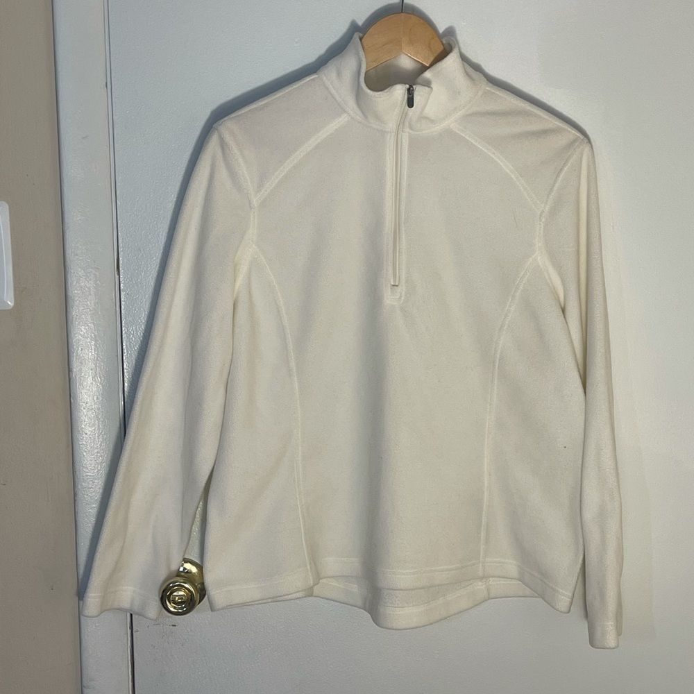 Land’s End Polartec Fleece Large Ivory Color